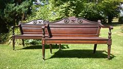 Cuban mahogany antique seats - The Clogrennan Hall Seats1.jpg